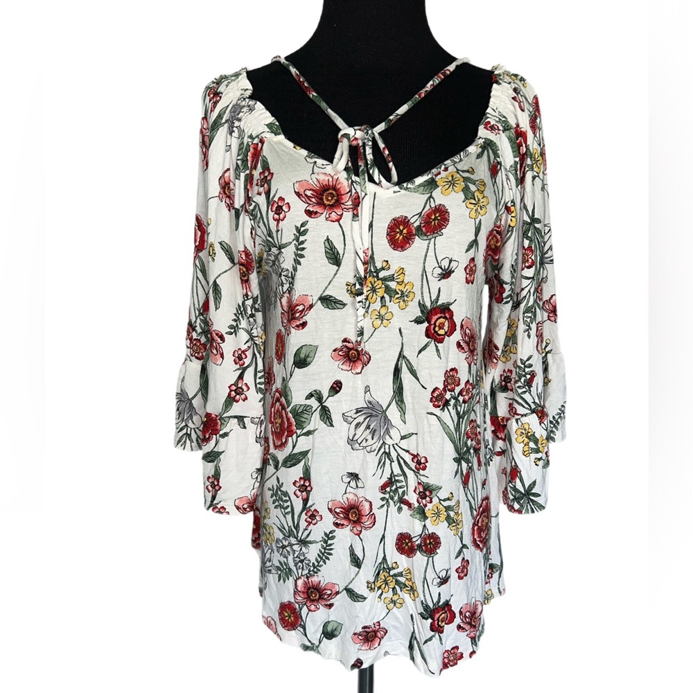 Boho Floral Print Women's Top